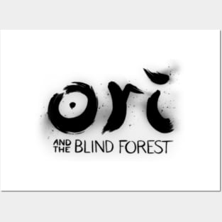 Ori And The Blind Forest Black Logo Posters and Art